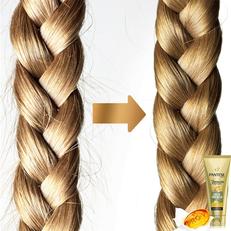 ماسک مو تیوپی پنتن سبز مناسب موهای ضعیف و مات مدل Güç ve Parlaklık