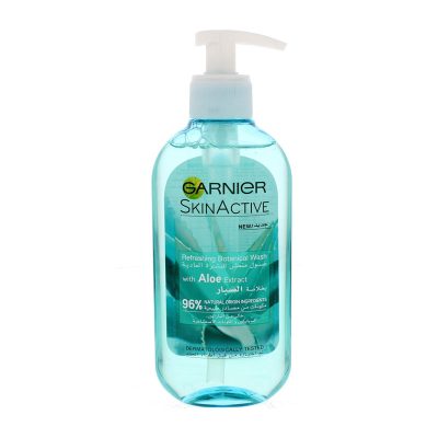 ژل شستشو صورت حاوی آلوئه ورا گارنیه سری Skin Active حجم 200 میلی لیتر