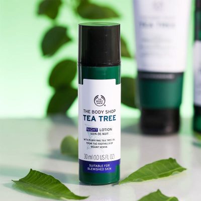 لوسیون شب تی تری بادی شاپ حاوی روغن درخت چای حجم 30 میل